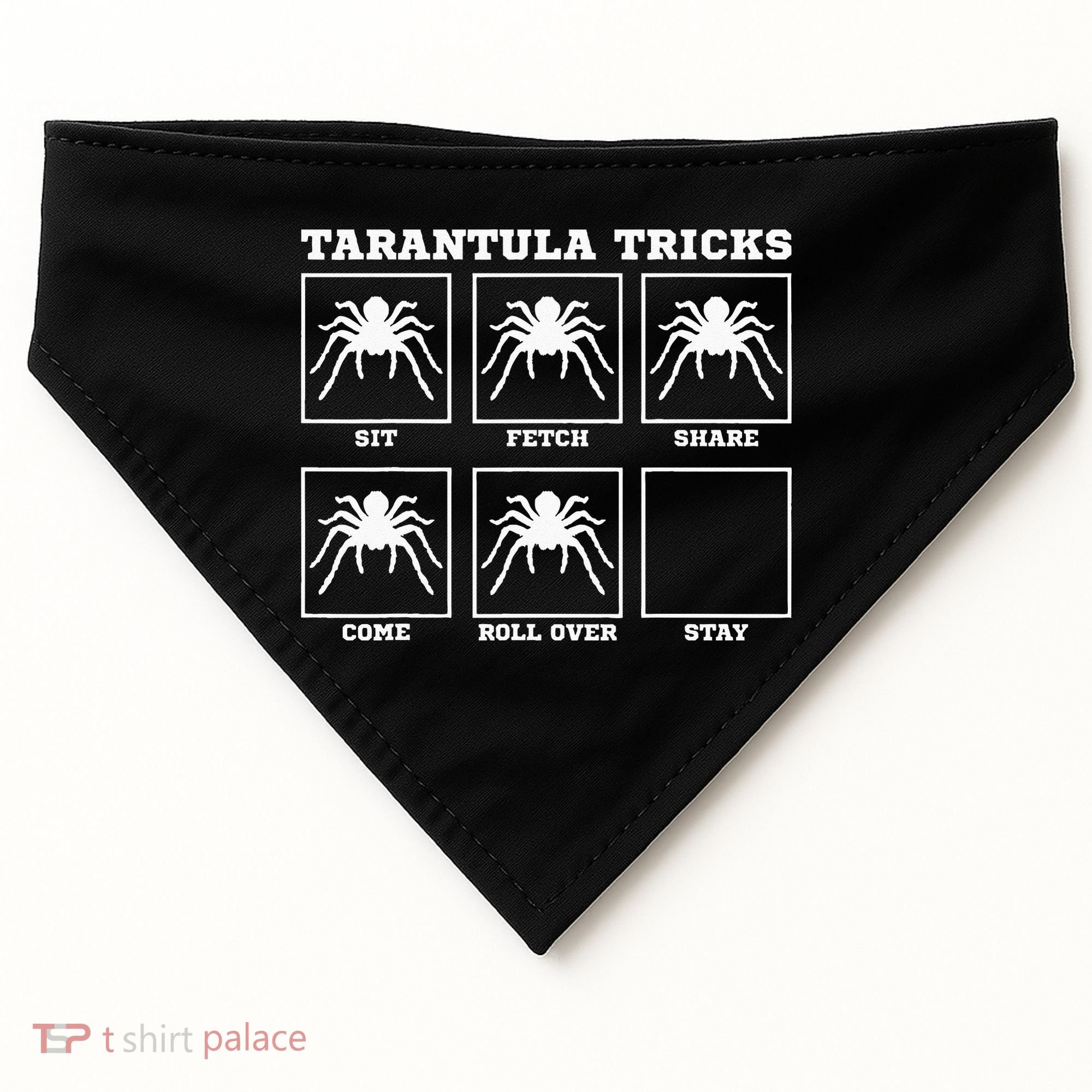 Tarantula Tricks Hairy Spiders Ntomophile Entomologist USA-Made Doggie Bandana