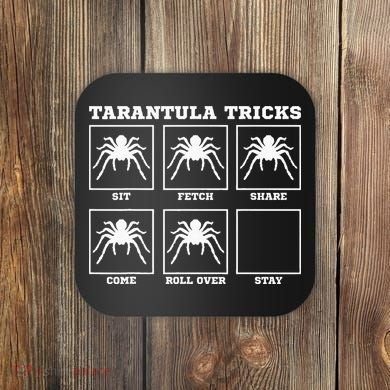 Tarantula Tricks Hairy Spiders Ntomophile Entomologist Coaster