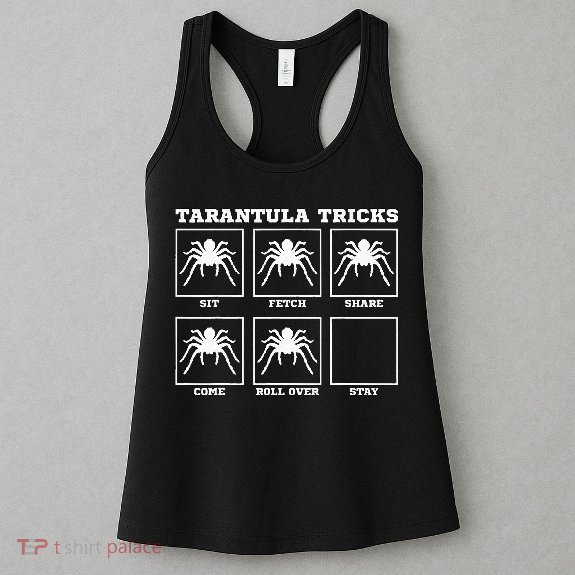 Tarantula Tricks Hairy Spiders Ntomophile Entomologist Women's Tank Top