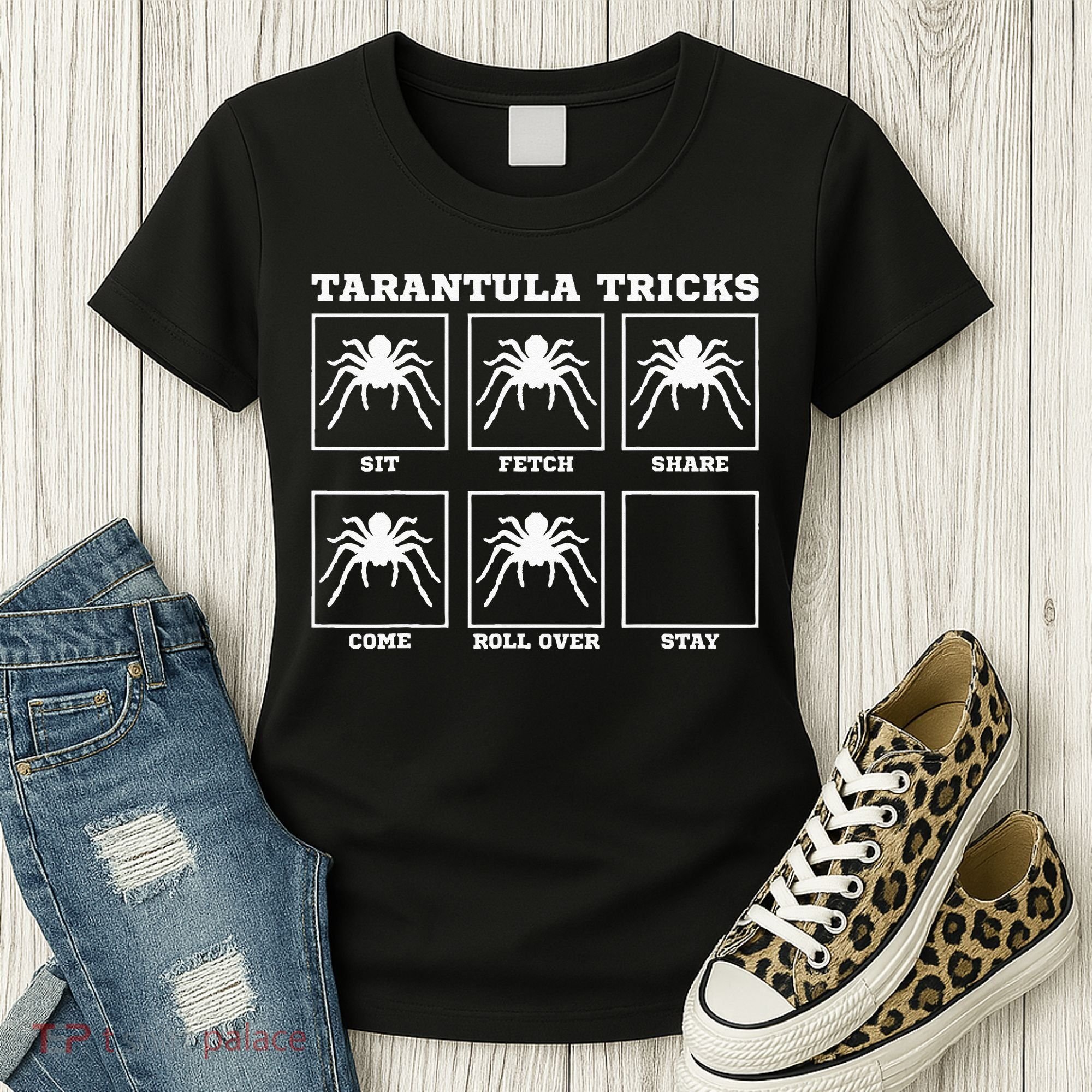 Tarantula Tricks Hairy Spiders Ntomophile Entomologist Women's T-Shirt