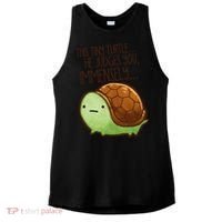 This Turtle.. He Judges You. Ladies PosiCharge Tri-Blend Wicking Tank thumb 0