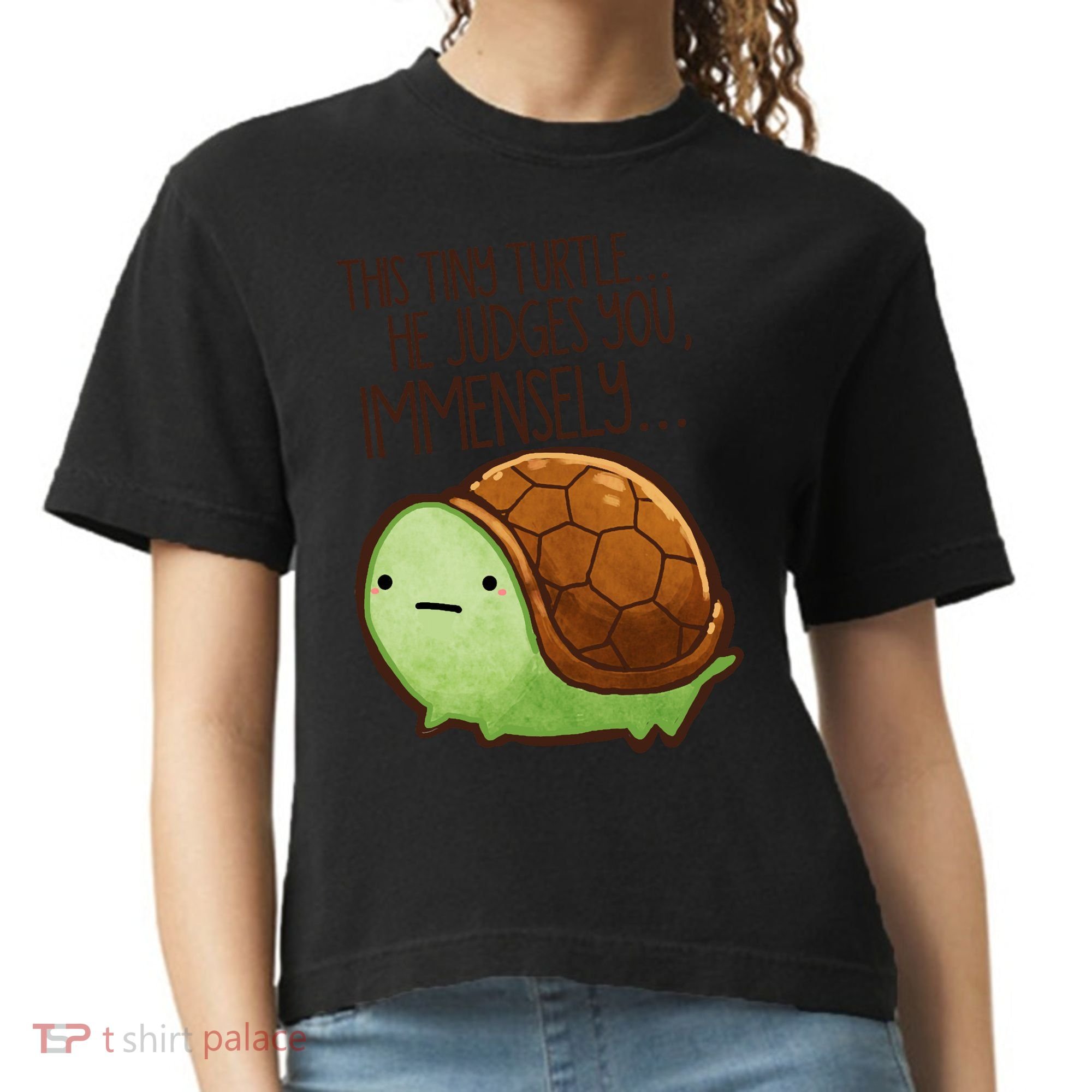 This Turtle.. He Judges You. Comfort Colors Boxy T-Shirt