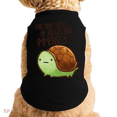 This Turtle.. He Judges You. Doggie Tank