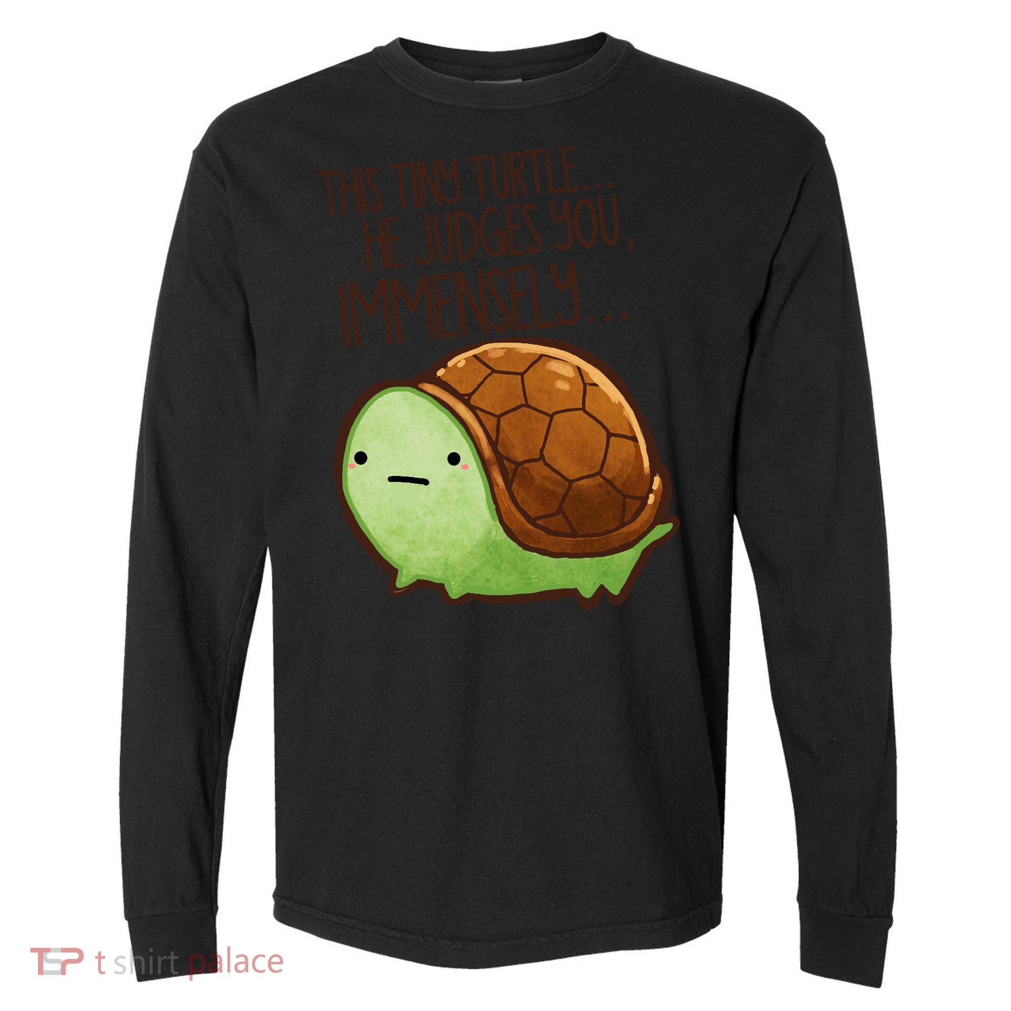 This Turtle.. He Judges You. Comfort Colors Heavyweight Long Sleeve T-Shirt