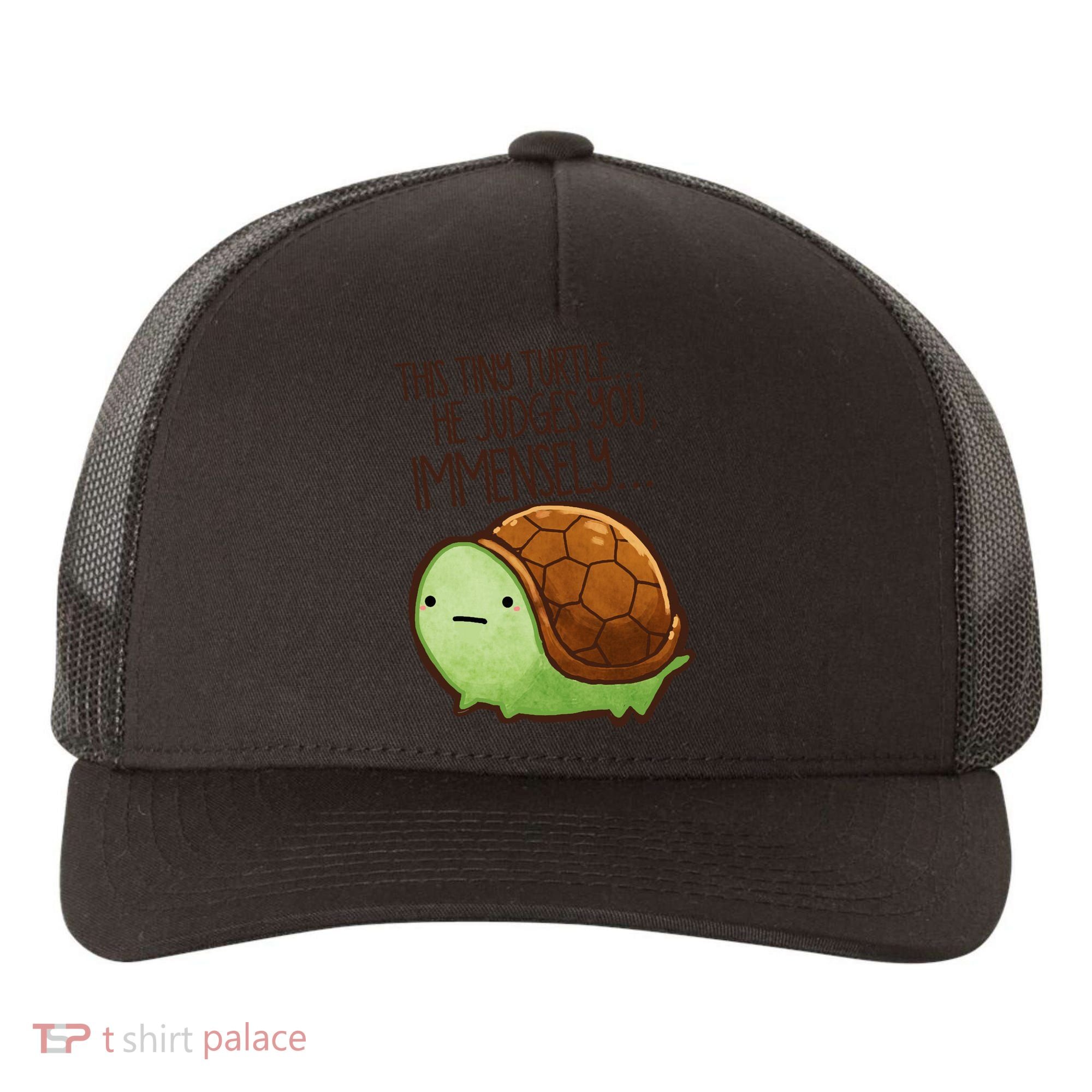 This Turtle.. He Judges You. Yupoong Adult 5-Panel Trucker Hat