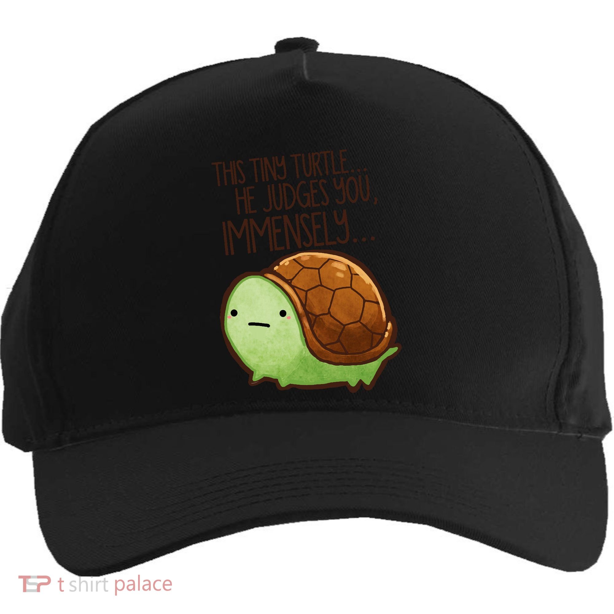 This Turtle.. He Judges You. Five-Panel Snapback Cap