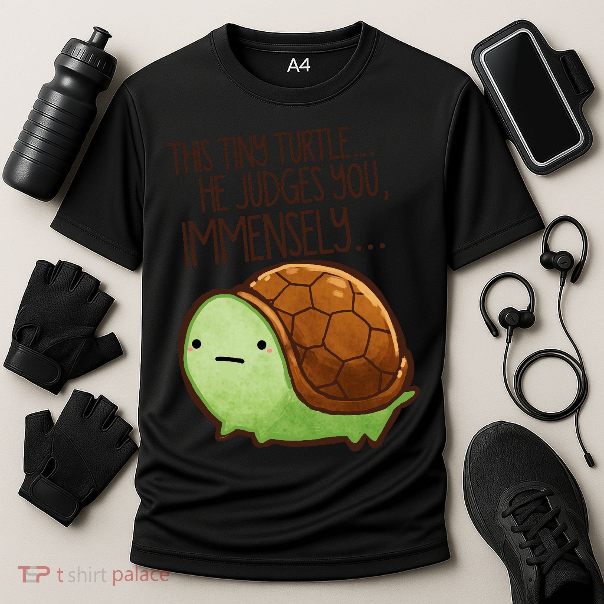 This Turtle.. He Judges You. Cooling Performance Crew T-Shirt