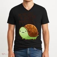 This Turtle.. He Judges You. V-Neck T-Shirt thumb 2