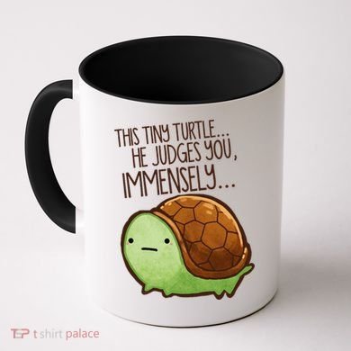 This Turtle.. He Judges You. Coffee Mug