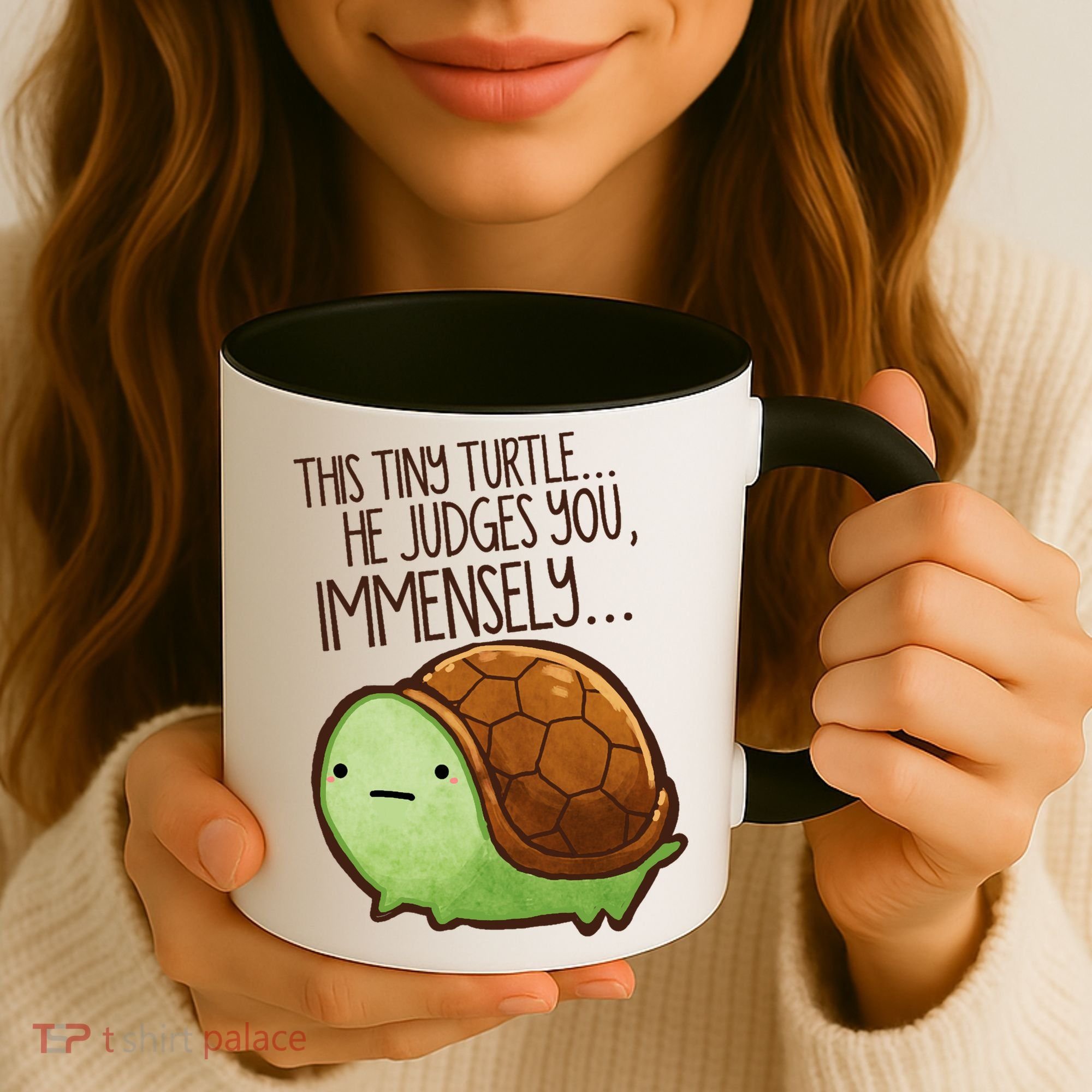 This Turtle.. He Judges You. Coffee Mug