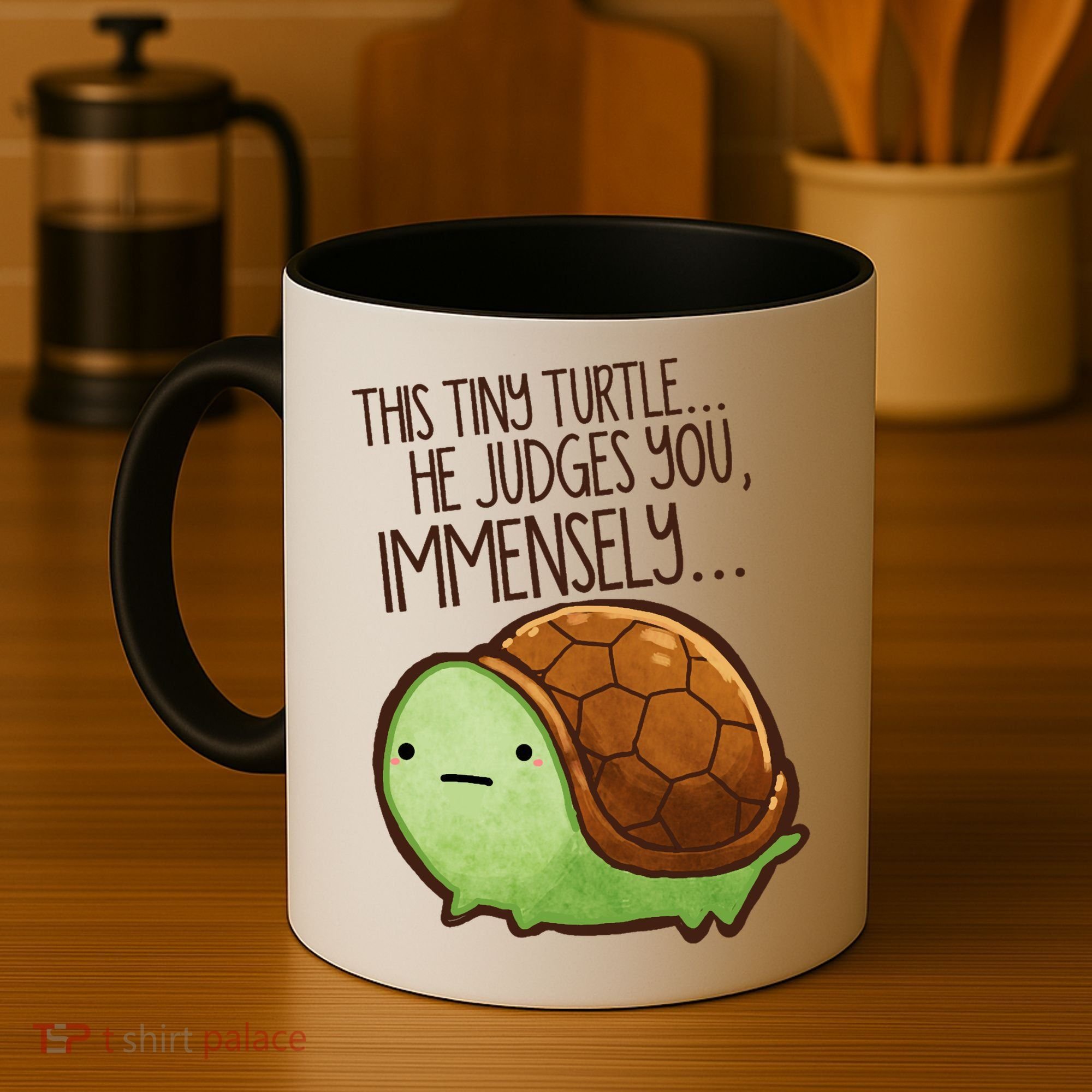 This Turtle.. He Judges You. Coffee Mug