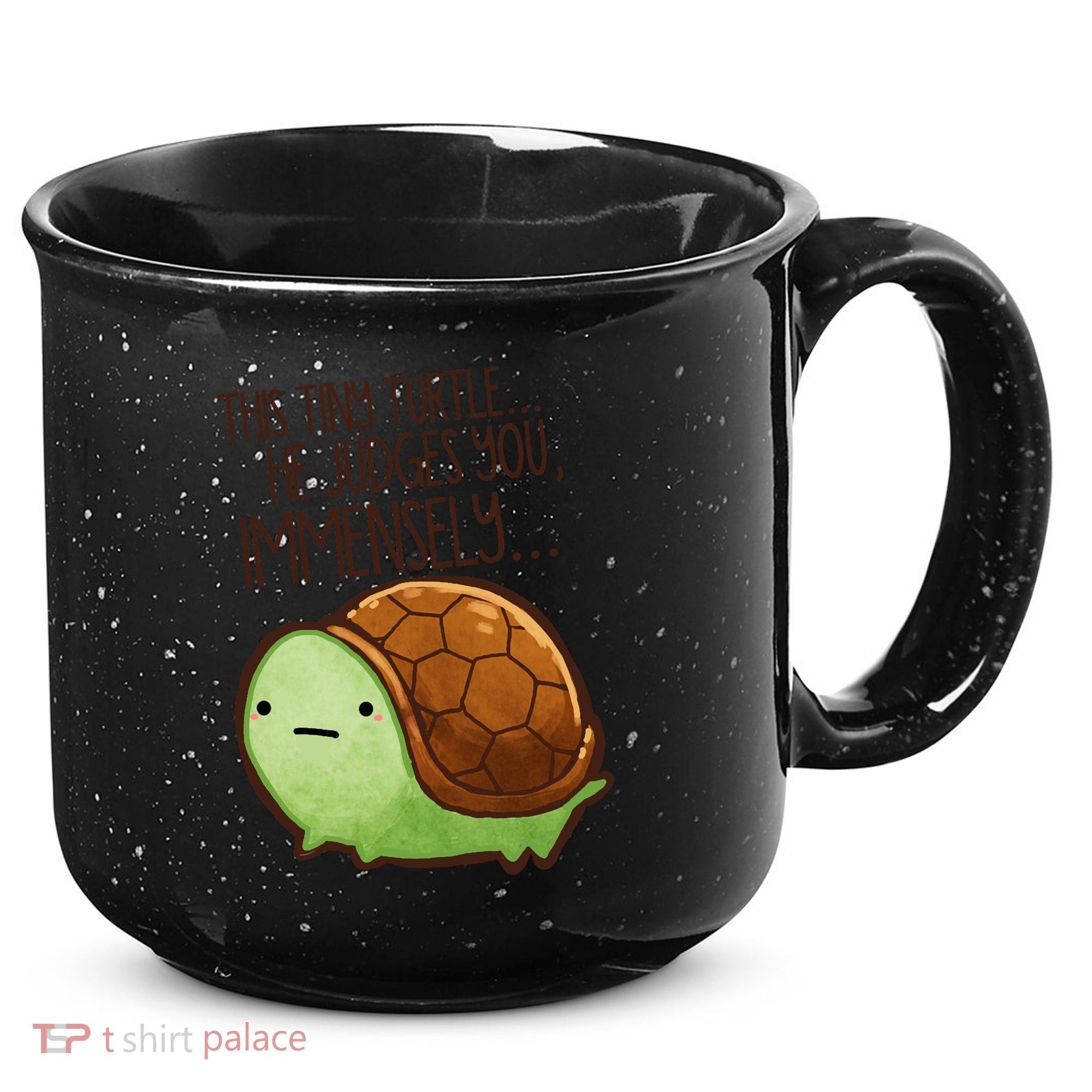 This Turtle.. He Judges You. 15oz Campfire Ceramic Mug