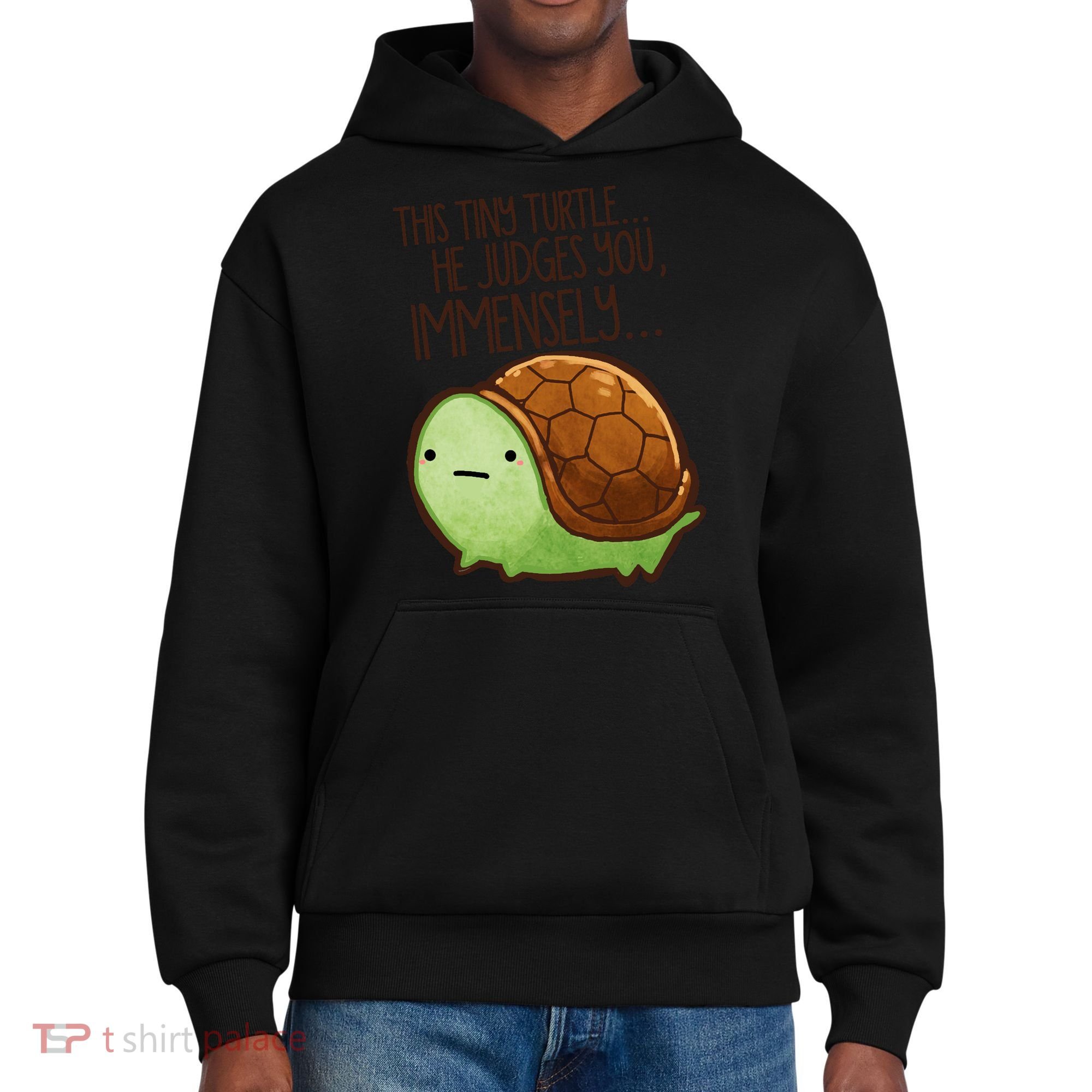 This Turtle.. He Judges You. District V.I.T. Heavyweight Hoodie