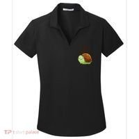This Turtle.. He Judges You. Women's Dry Zone Grid Polo thumb 0