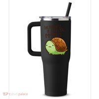This Turtle.. He Judges You. 40oz Vacuum Insulated Stainless Steel Travel Tumbler thumb 2