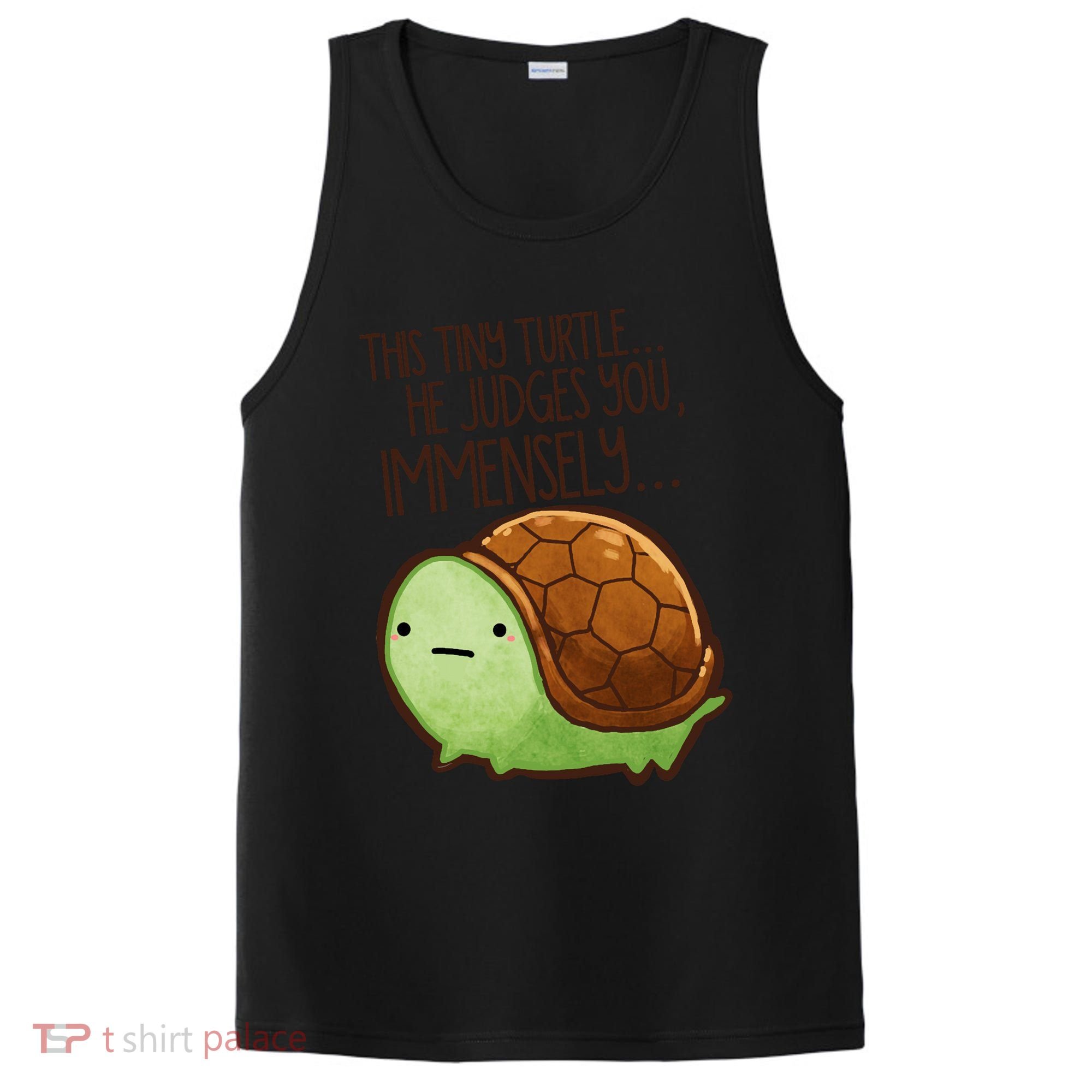 This Turtle.. He Judges You. PosiCharge Competitor Tank