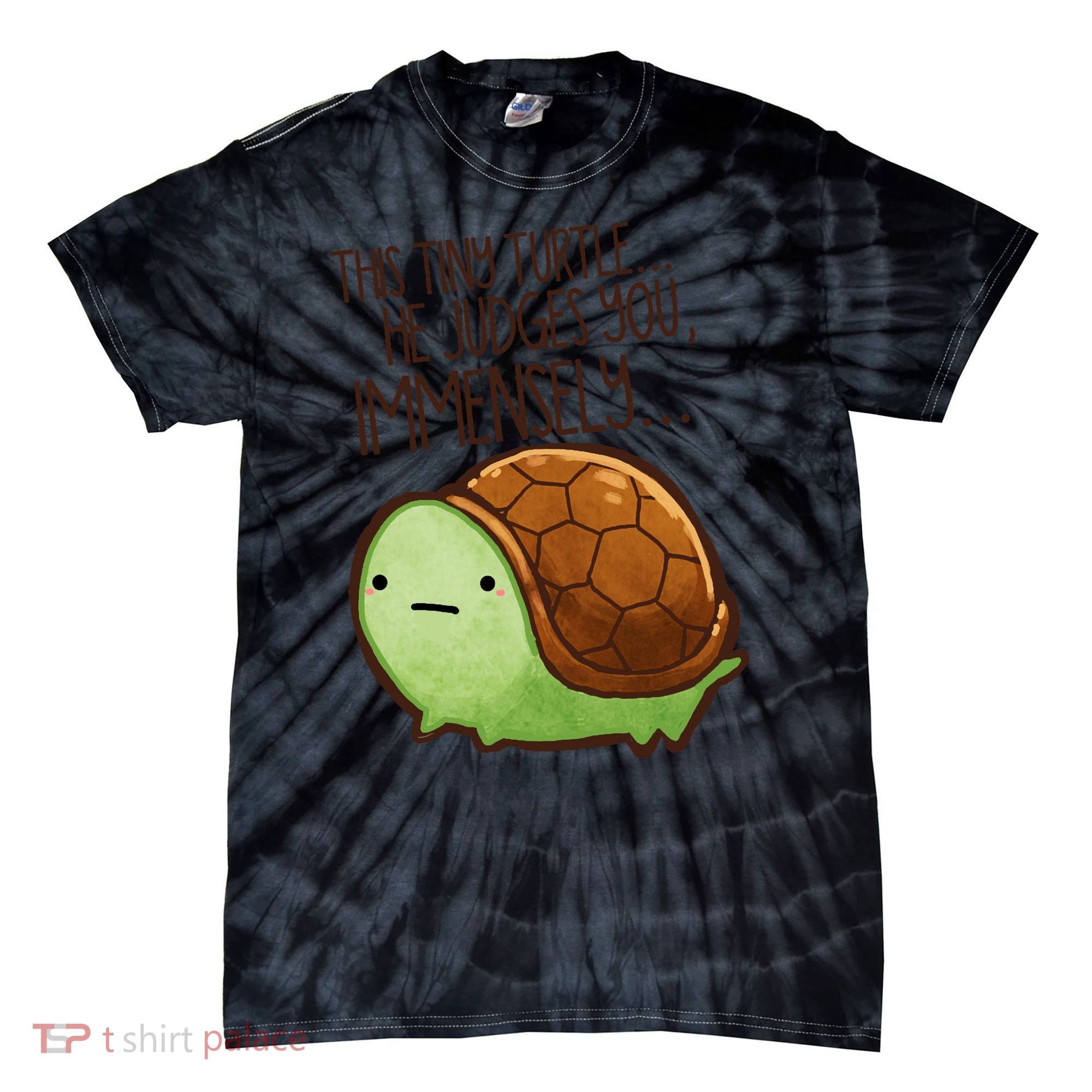This Turtle.. He Judges You. Tie-Dye T-Shirt