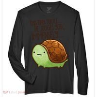 This Turtle.. He Judges You. Zone Performance Long-Sleeve T-Shirt thumb 0