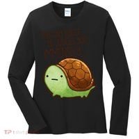 This Turtle.. He Judges You. Women's Long Sleeve Shirt thumb 0