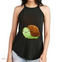 This Turtle.. He Judges You. Women's Perfect Tri Rocker Tank thumb 2