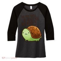 This Turtle.. He Judges You. Women's Tri-Blend 3/4-Sleeve Raglan Shirt thumb 0