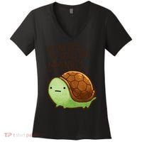 This Turtle.. He Judges You. Women's V-Neck T-Shirt thumb 0