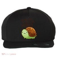 This Turtle.. He Judges You. Wool Snapback Cap thumb 0