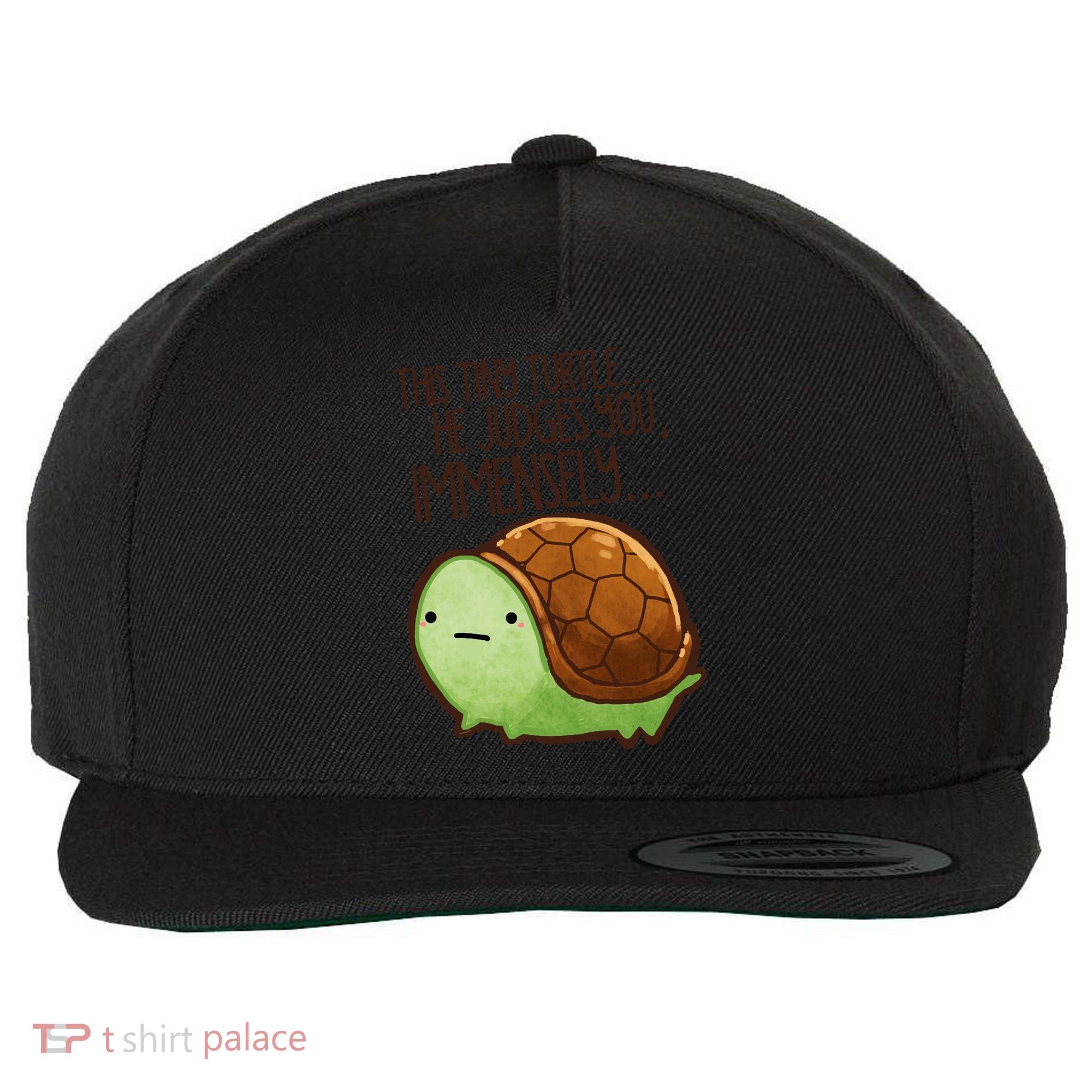 This Turtle.. He Judges You. Wool Snapback Cap