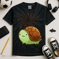 This Turtle.. He Judges You. Kids Tie-Dye T-Shirt thumb 2