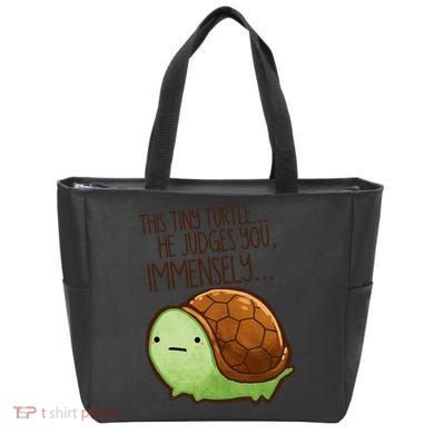 This Turtle.. He Judges You. Tote Bag