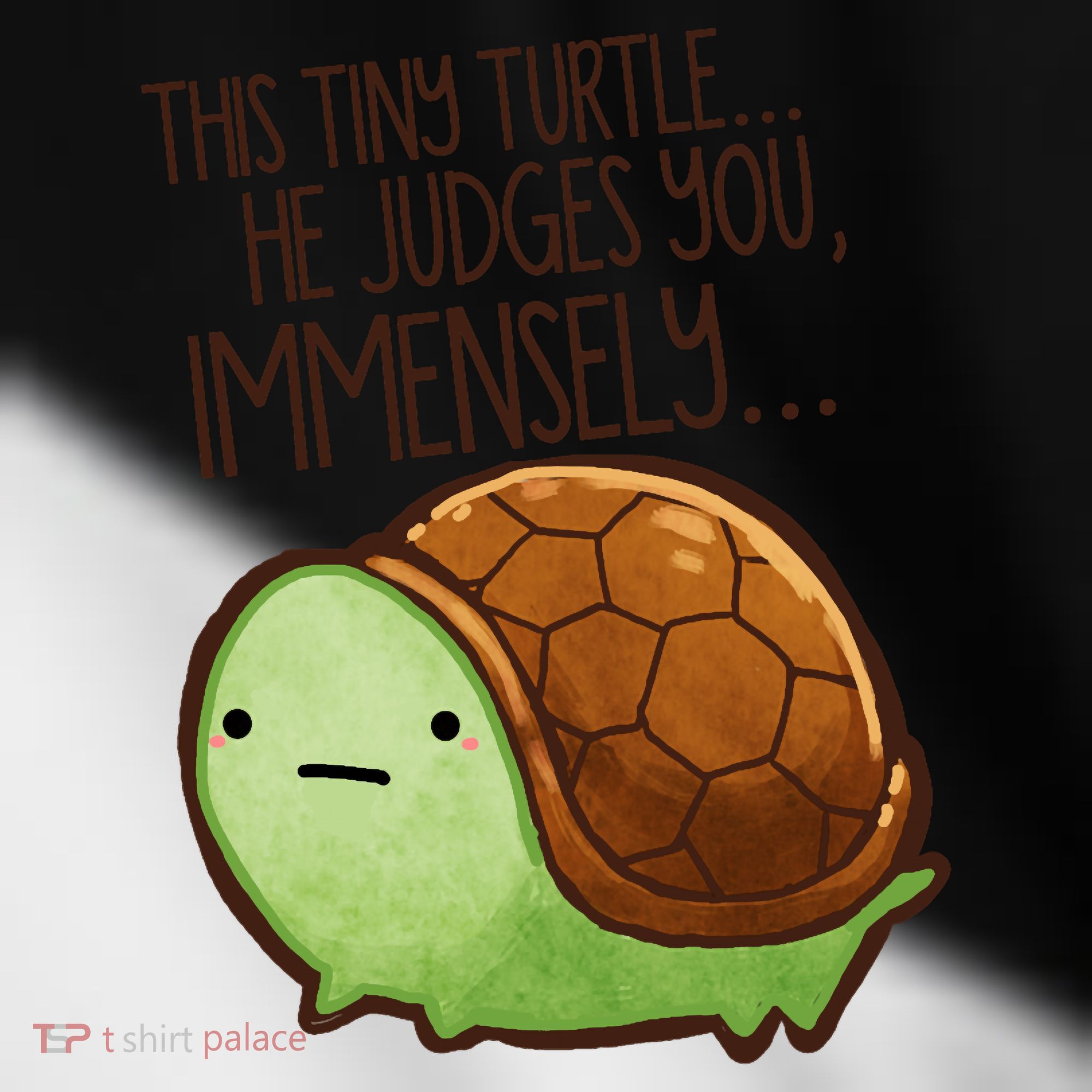 This Turtle.. He Judges You. Toddler Fine Jersey T-Shirt