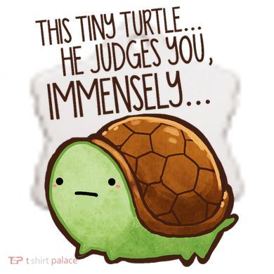 This Turtle.. He Judges You. Ceramic Ornament