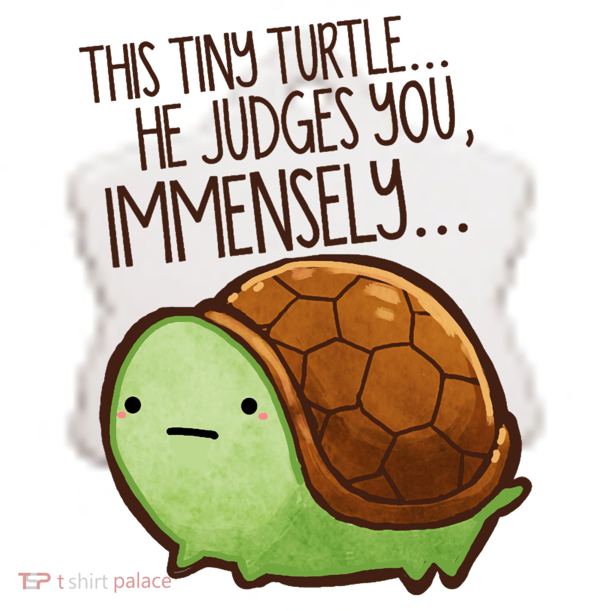 This Turtle.. He Judges You. Ceramic Ornament