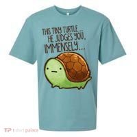 This Turtle.. He Judges You. Sueded Cloud Jersey T-Shirt thumb 0