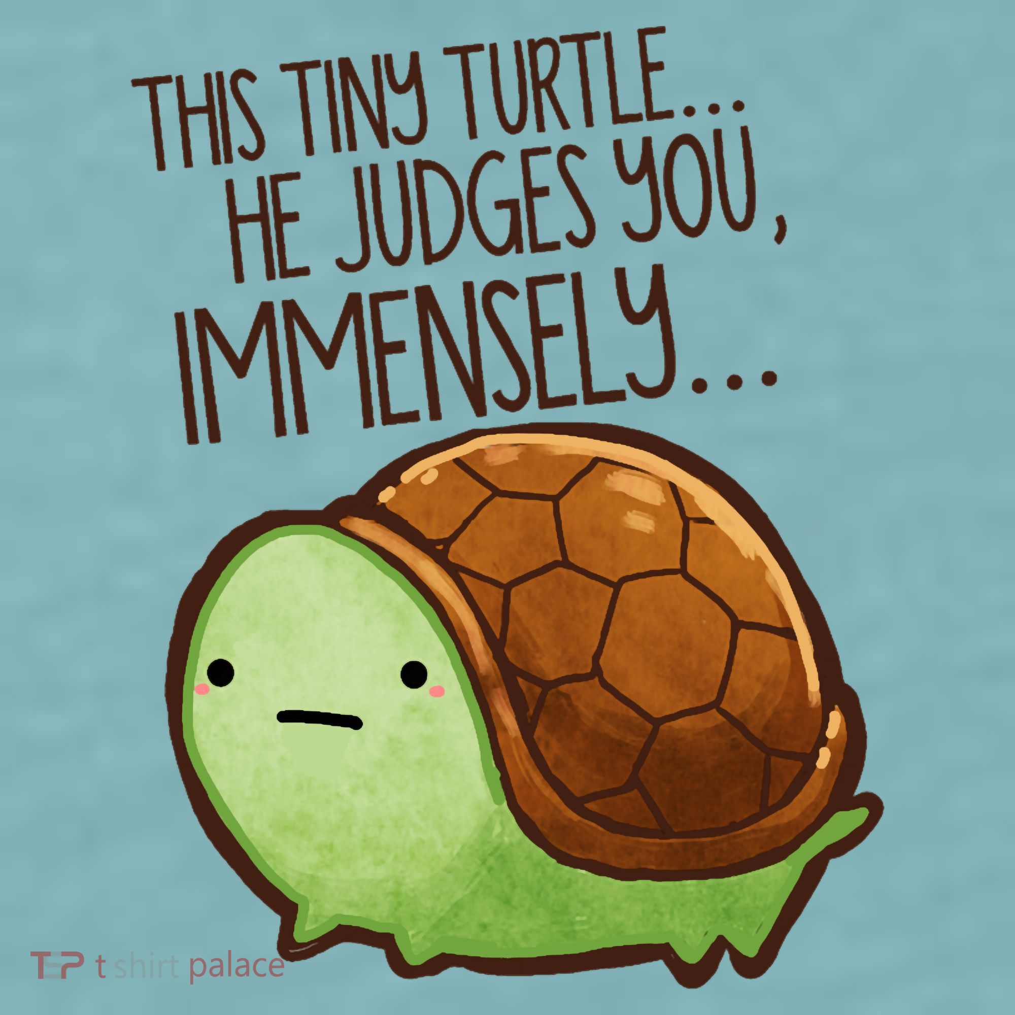This Turtle.. He Judges You. Sueded Cloud Jersey T-Shirt