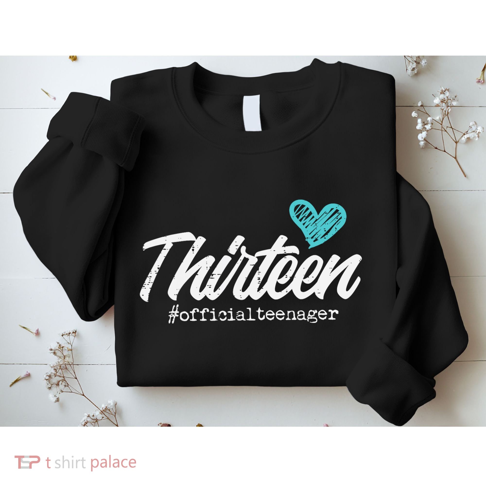 Thirteen Teenager Heart Cute 13th Birthday Sweatshirt
