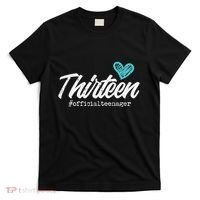 Thirteen Teenager Heart Cute 13th Birthday T-Shirt thumb 0