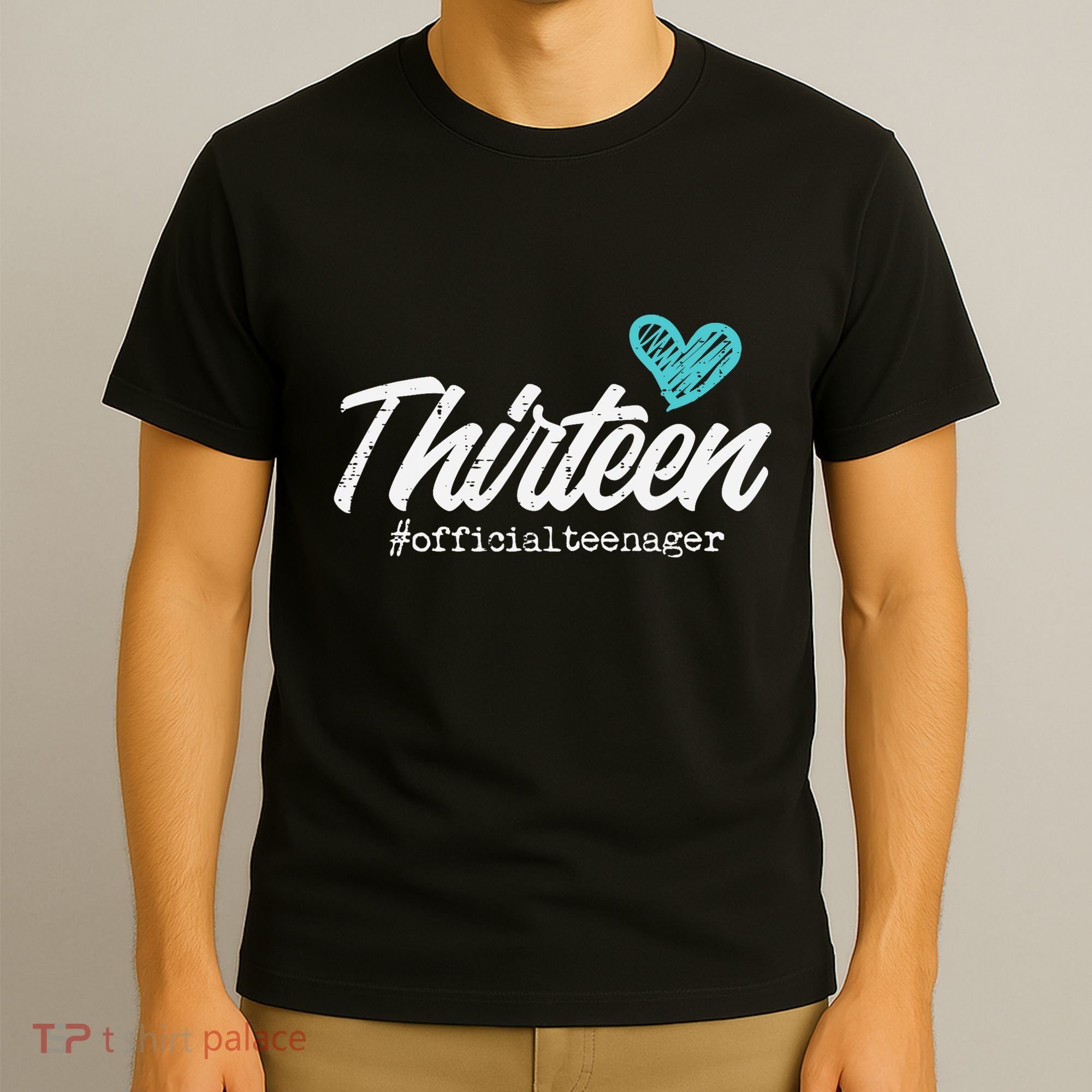 Thirteen Teenager Heart Cute 13th Birthday T-Shirt
