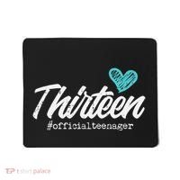 Thirteen Teenager Heart Cute 13th Birthday Mousepad thumb 0