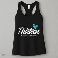 Thirteen Teenager Heart Cute 13th Birthday Women's Tank Top thumb 3