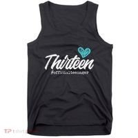 Thirteen Teenager Heart Cute 13th Birthday Tank Top thumb 0