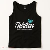 Thirteen Teenager Heart Cute 13th Birthday Tank Top thumb 2