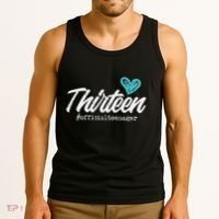 Thirteen Teenager Heart Cute 13th Birthday Tank Top thumb 3