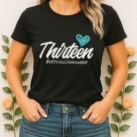 Thirteen Teenager Heart Cute 13th Birthday Women's T-Shirt thumb 2