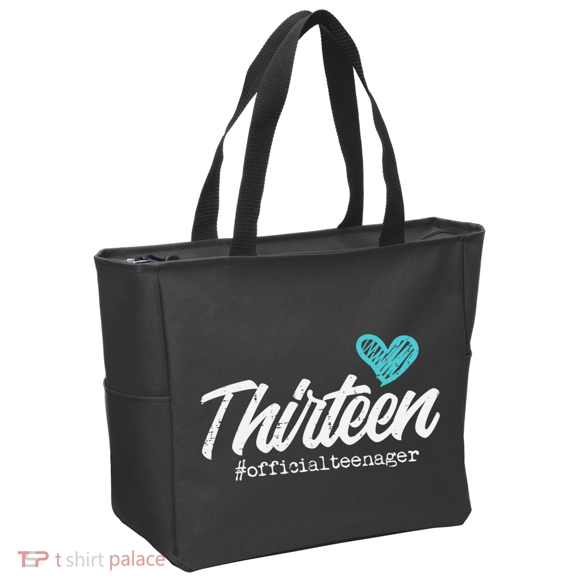 Thirteen Teenager Heart Cute 13th Birthday Tote Bag