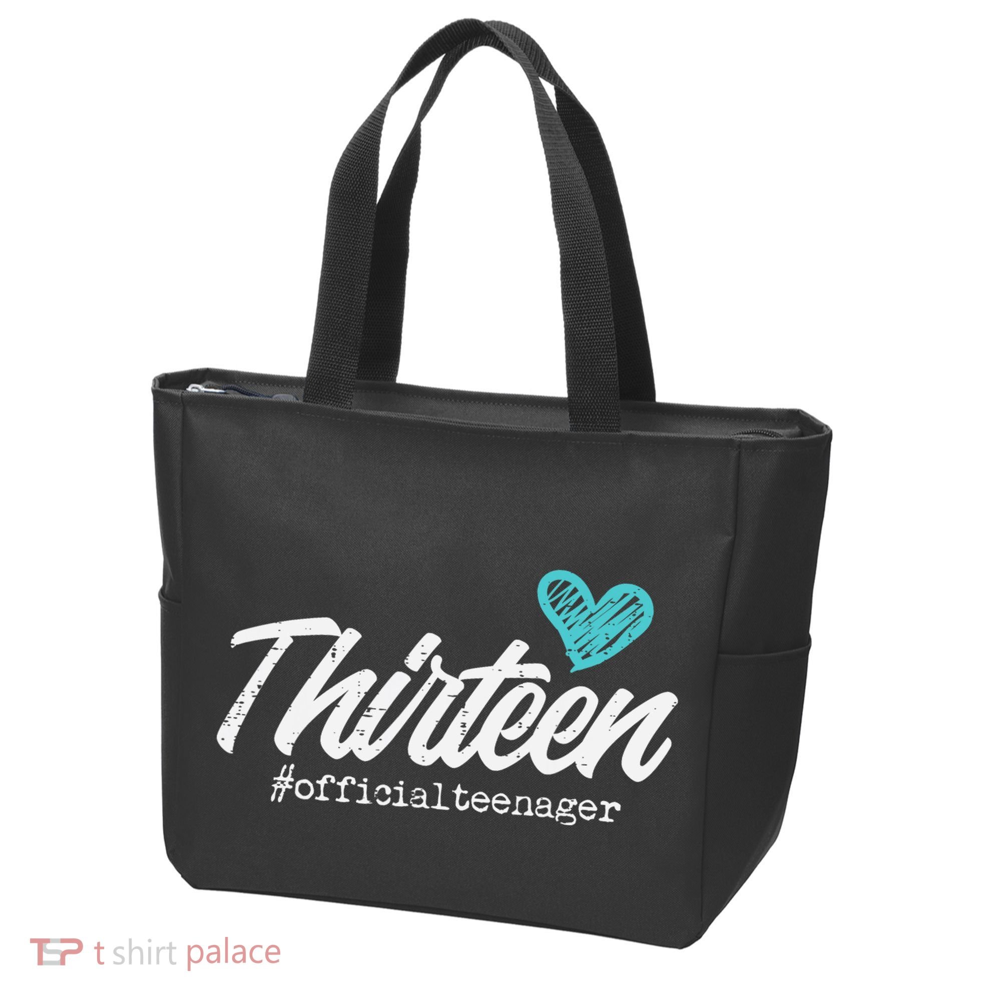 Thirteen Teenager Heart Cute 13th Birthday Tote Bag