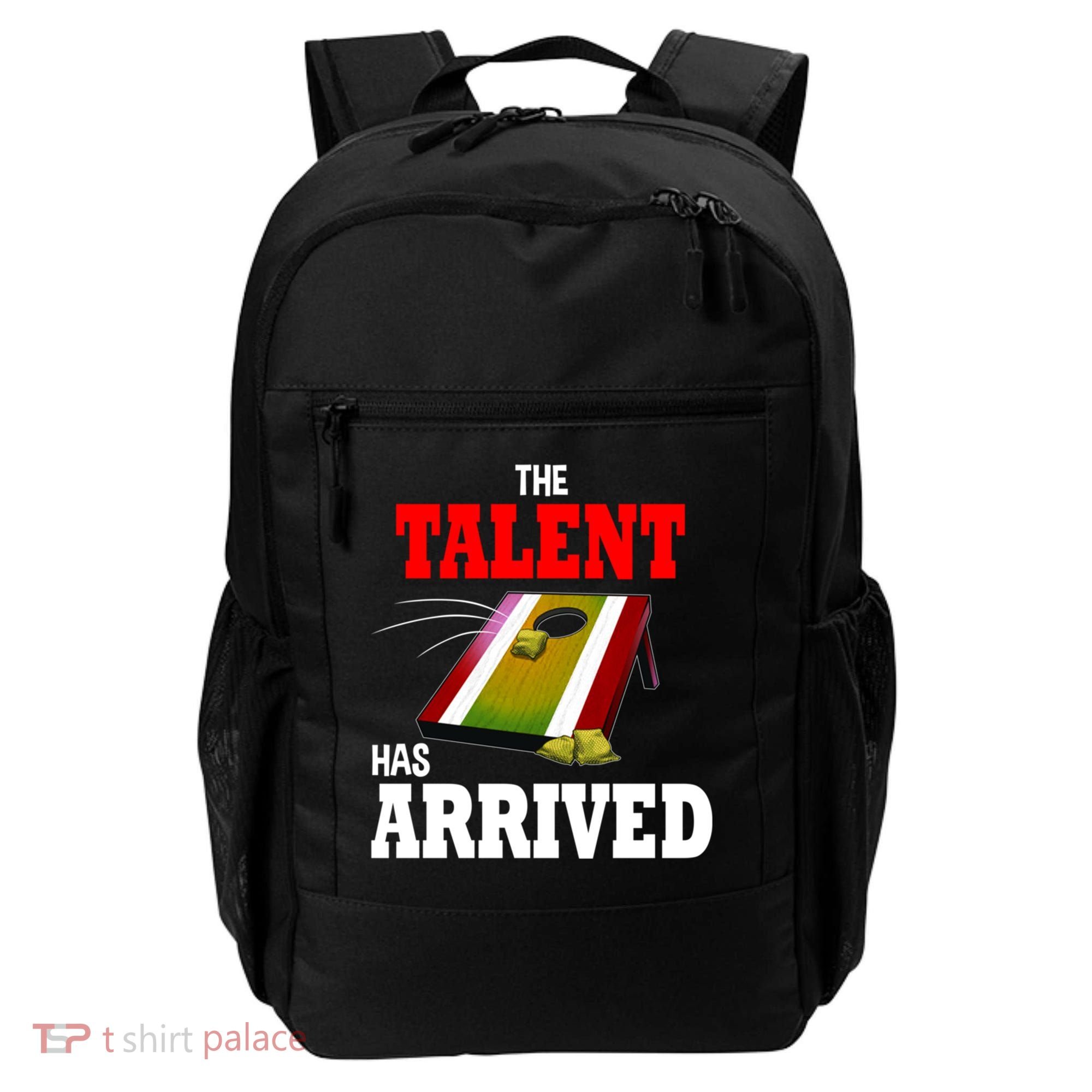The Talent Has Arrived Cornhole Player Papa Grandpa Gift Backpack