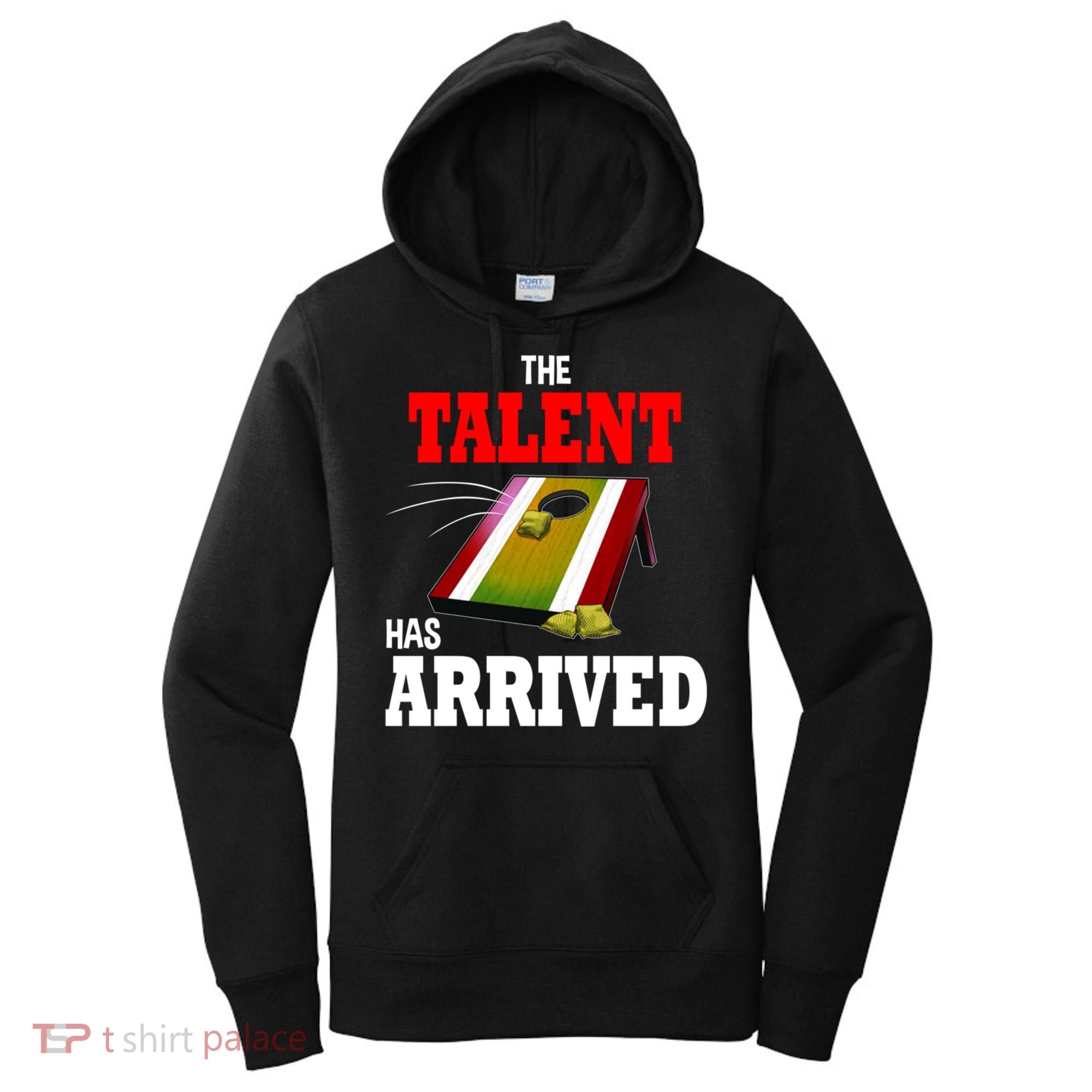 The Talent Has Arrived Cornhole Player Papa Grandpa Gift Women's Hoodie