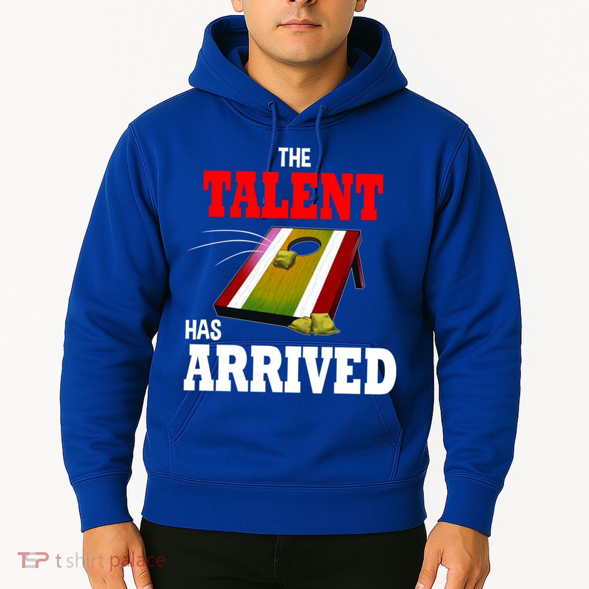The Talent Has Arrived Cornhole Player Papa Grandpa Gift Hoodie