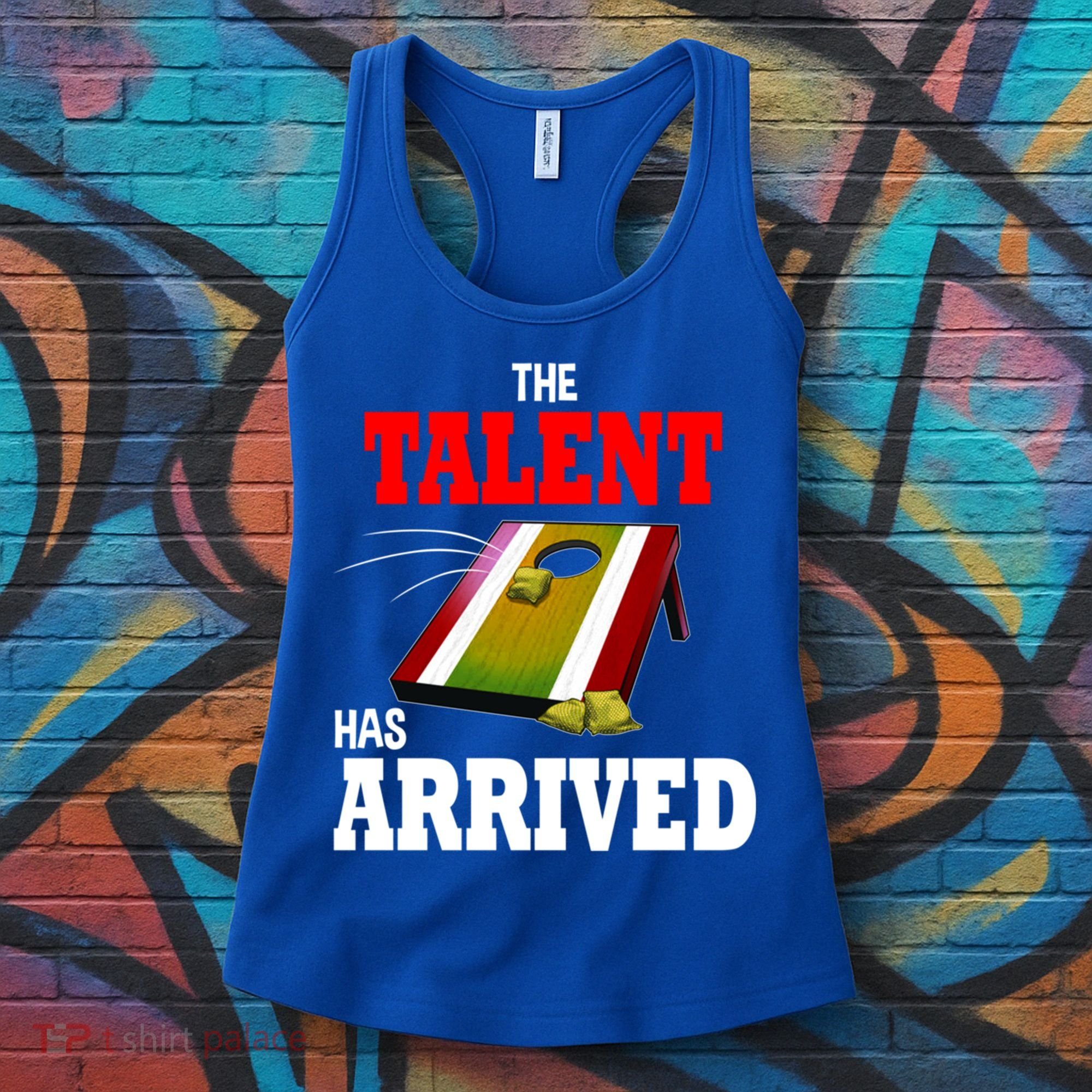 The Talent Has Arrived Cornhole Player Papa Grandpa Gift Women's Tank Top